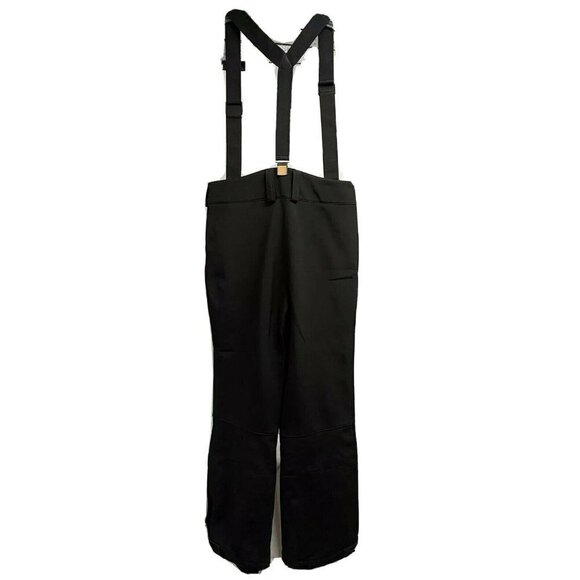 Vintage Killtec Black Insulated Waterproof Ski Snow Pants US 8 Suspender Stretch - Picture 2 of 12